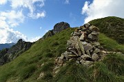 80 All'omino sulla cresta di vetta della Quota 2309 (Monte Tribortoi)